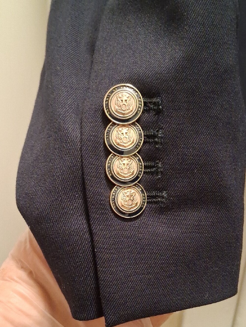 Zara Woman Dark Navy Double-Breasted Blazer - Picture 2 of 3